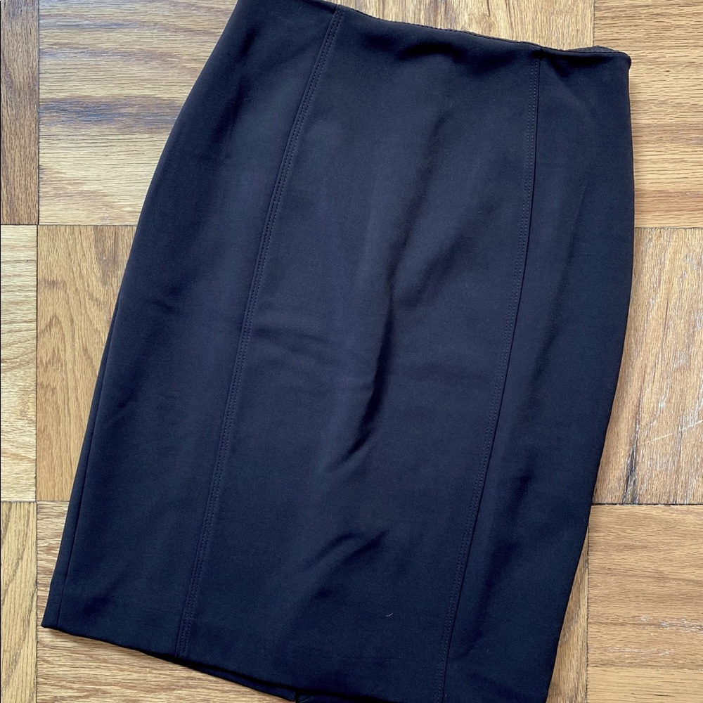 WHBM Black Pencil Skirt, Size 0